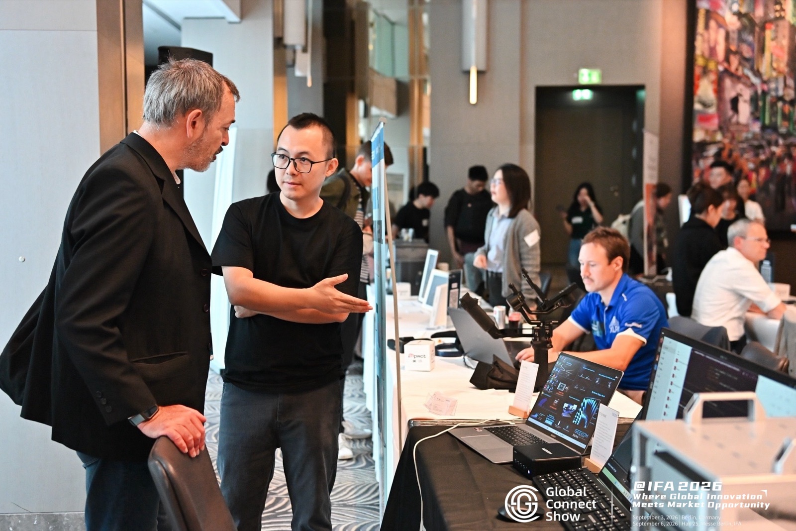 A brand demonstrating a product to guests at GCS IFA 2026