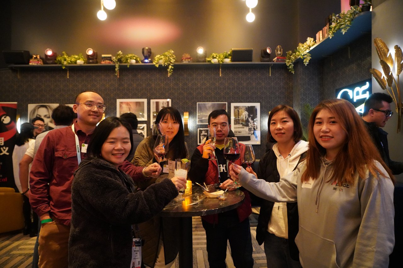 Guests raise a toast at GCSx CES 2024
